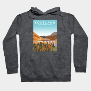 Scotland Travel Poster Hoodie